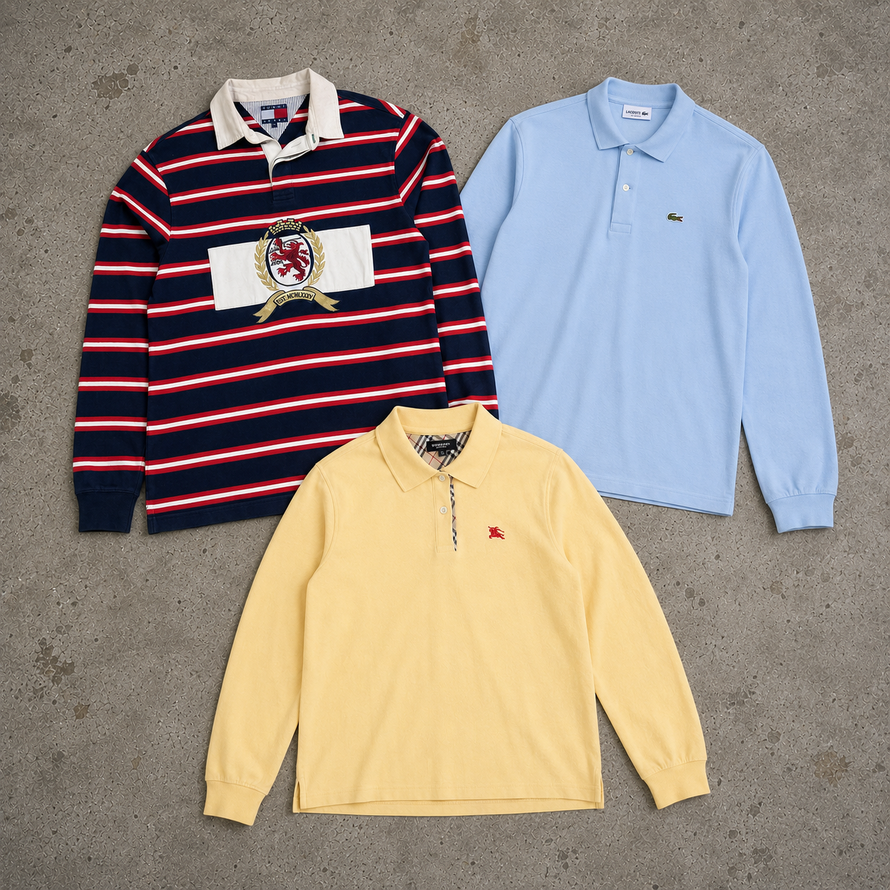 Mix polos manga larga de marca | Por KG