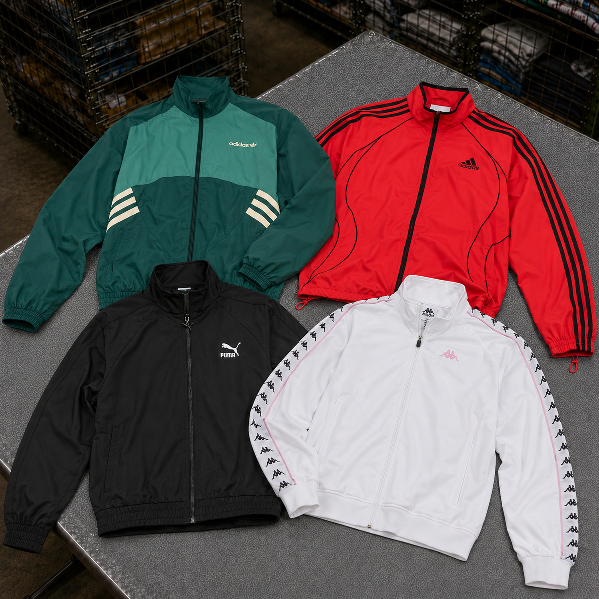 Mix Track jackets de marca | Por KG